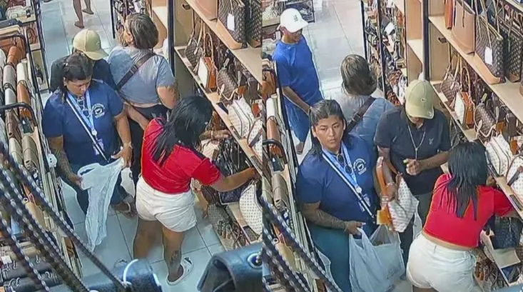 PMAM busca grupo de cinco mulheres e um homem suspeito de furtos coordenados a lojas no Centro de Manaus