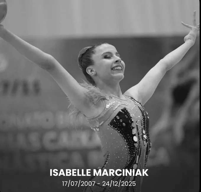 Morre, aos 18 anos, a campeã brasileira de ginástica rítmica Isabelle Marciniak, após lutar contra linfoma