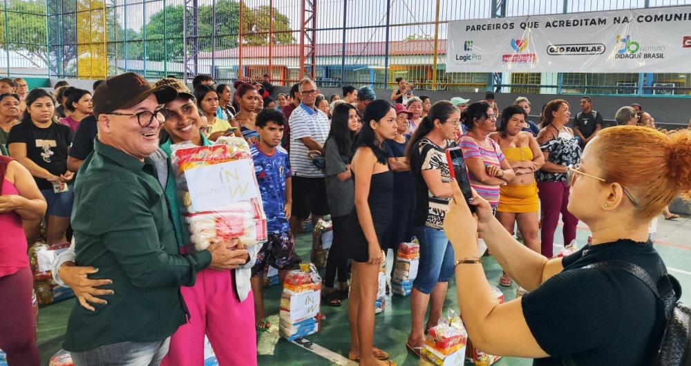 G10 Favelas, INW e parceiros realizam entrega de cestas básicas para famílias das Zonas Norte e Leste de Manaus