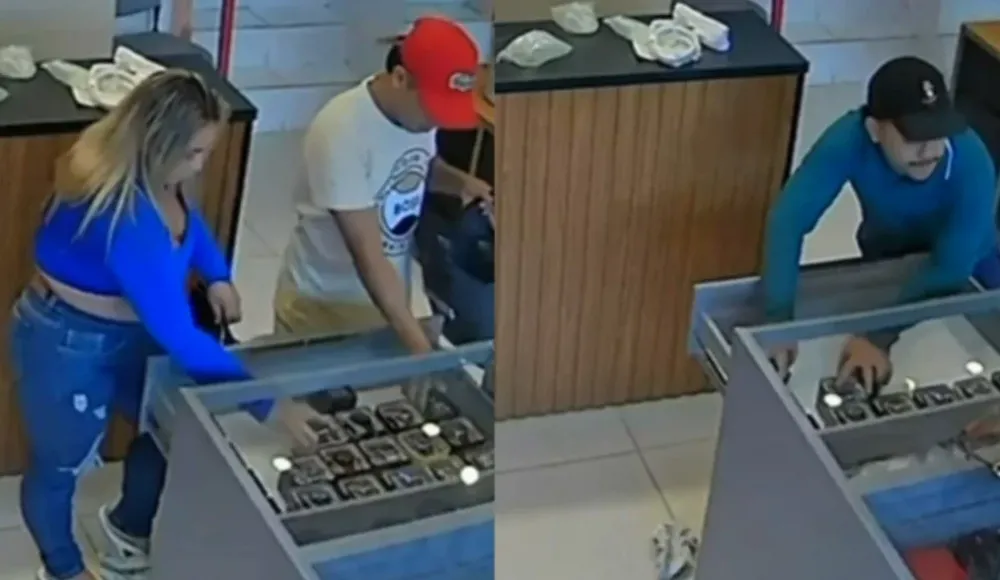 Assalto a loja em Adrianópolis: dois homens e uma mulher presos após roubo de relógios e bolsas em Manaus