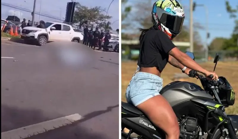 Motociclista de 25 anos morre atropelada na EPia (DF); pai policial militar tira a própria vida ao ver filha morta