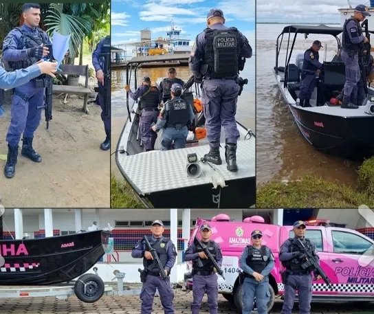 Ronda Maria da Penha leva patrulhamento fluvial a mulheres em Manacapuru