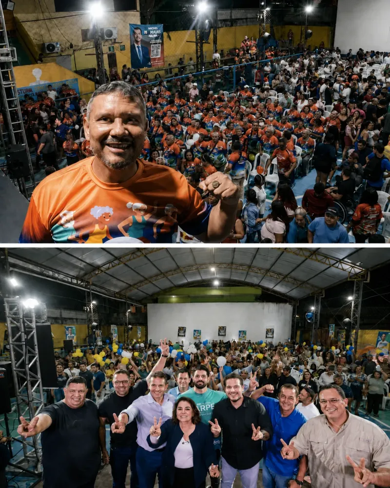 Articulação Popular: Evento de Carlos Pai Amado no Jorge Teixeira supera mobilização de Maria do Carmo