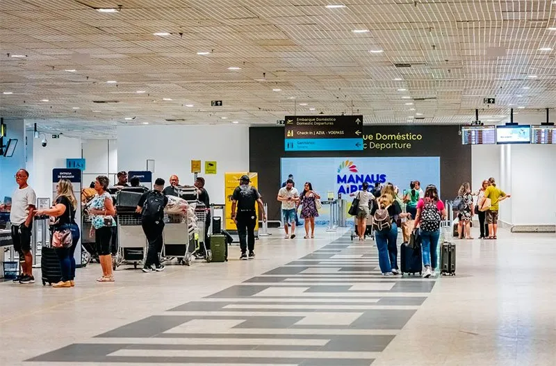 Mau tempo em Manaus altera rotas de oito voos no Aeroporto Internacional Eduardo Gomes