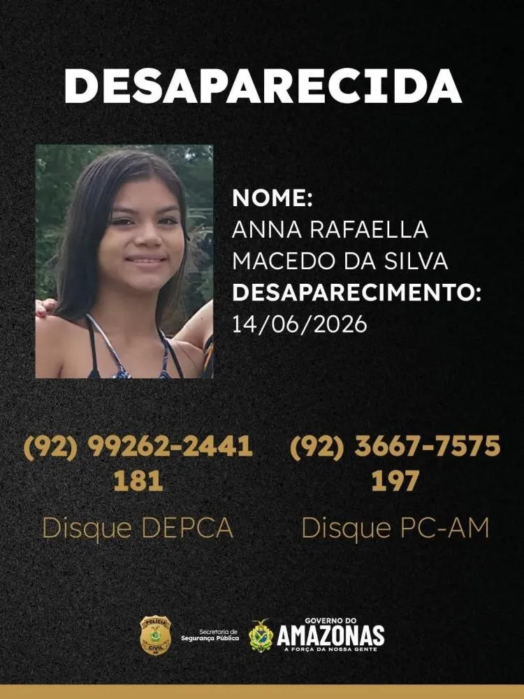 Polícia procura menina desaparecida no bairro Novo Israel, em Manaus