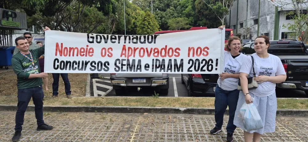 Aprovados na Sema e no Ipaam cobram nomeações em protesto pacífico