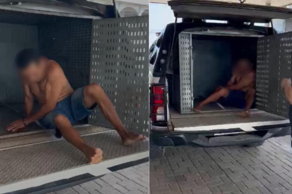 Homem é preso após agredir cachorro com socos e chutes no Amazonas
