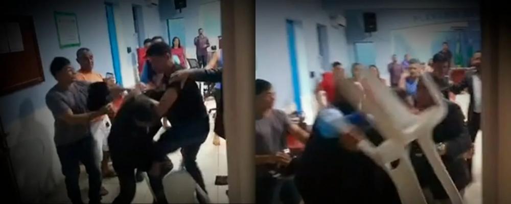 Briga generalizada entre vereadores em sessão da Câmara de Ipixuna gera tumulto e registro de ocorrência