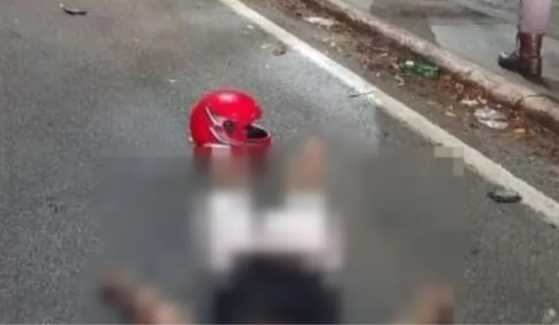 Casal morre em acidente de moto durante chuva em Manaus