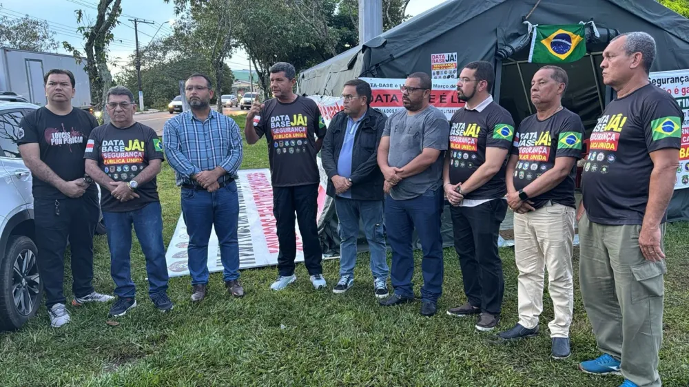 Comandante Dan se solidariza com manifestação de trabalhadores da segurança em favor da data-base