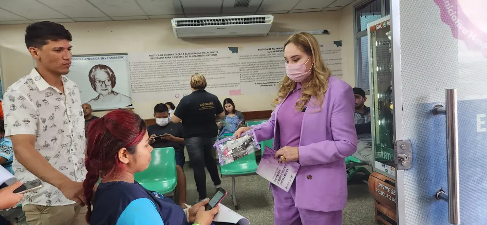 Ouvidora-geral do MPAM visita sexta maternidade em busca de possíveis vítimas de violência
