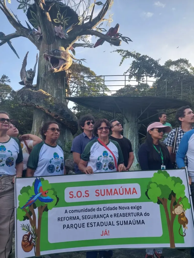 Entidades Ambientalistas cobram a revitalização do Parque Estadual Sumaúma. 