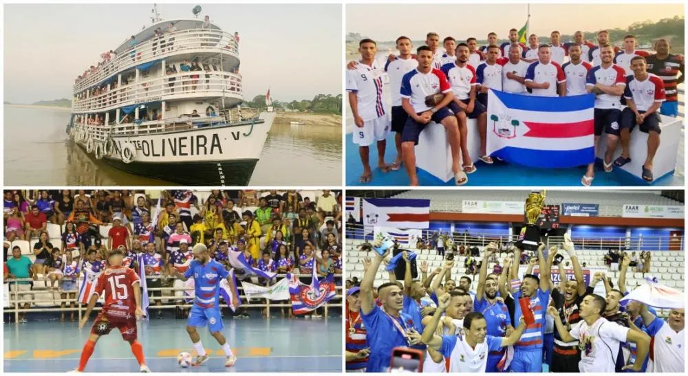 No AM, Seleção de Carauari enfrenta quase quatro dias de viagem de barco para jogar competições de futsal