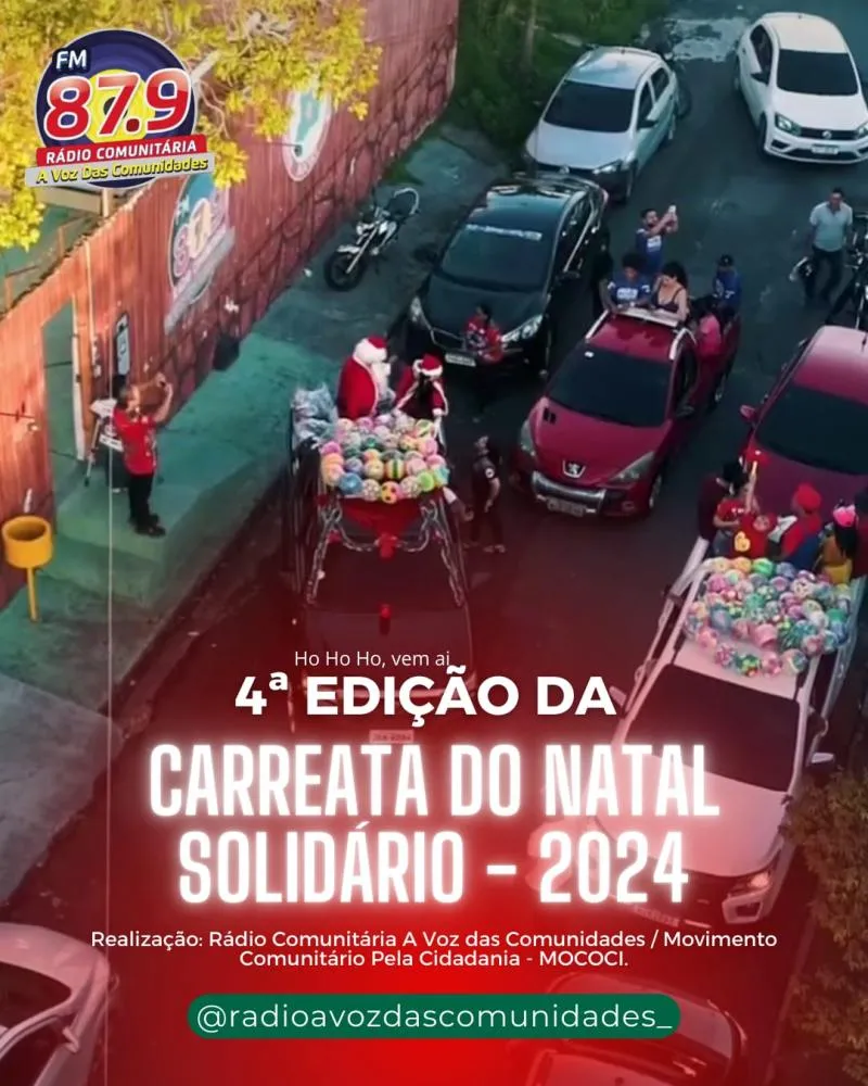 4ª Edição da carreata do Natal Solidário levará alegria e solidariedade às zonas norte e leste de Manaus