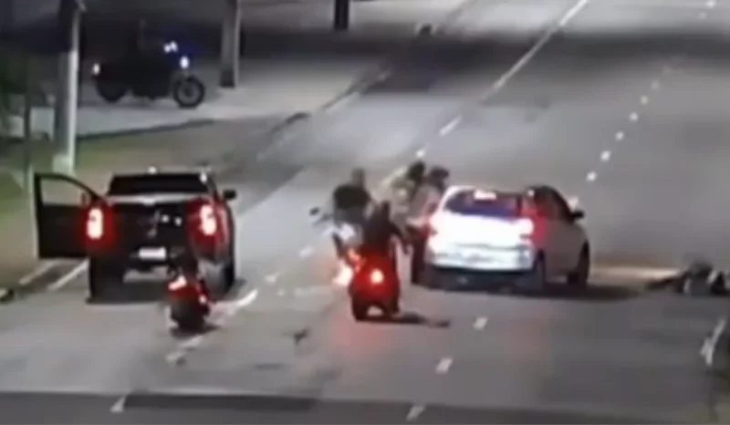 Policial Federal é alvo de ataque por motociclistas em Manaus