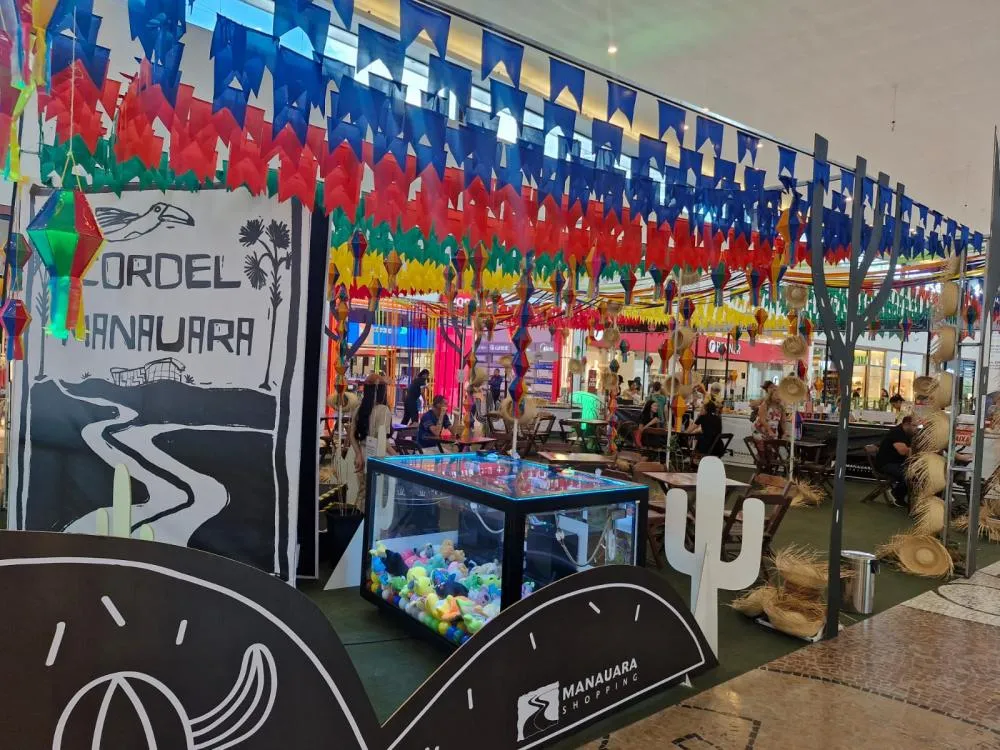 Manauara Shopping celebra festas juninas com comidas típicas e música ao vivo até o fim de junho