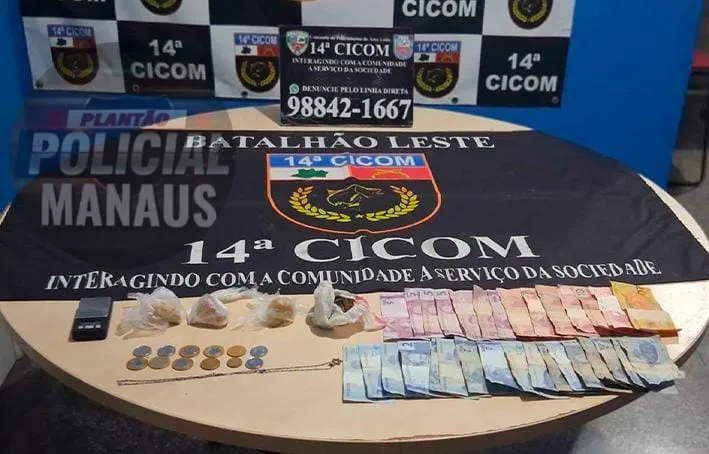 Polícia prende homem por tráfico de drogas no Jorge Teixeira durante patrulhamento noturno