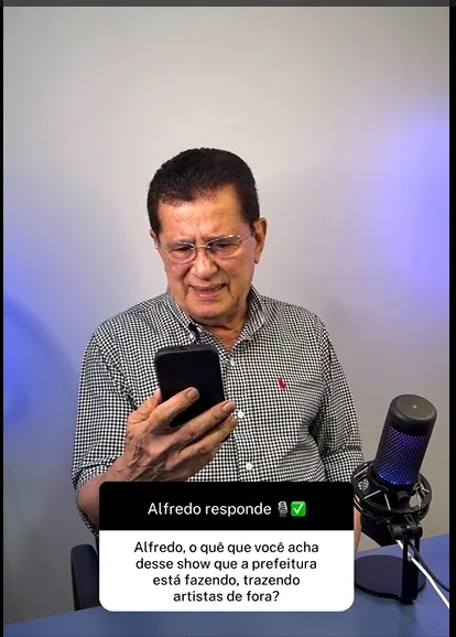 Vídeo de Alfredo Nascimento com celular de cabeça para baixo viraliza e gera memes nas redes sociais