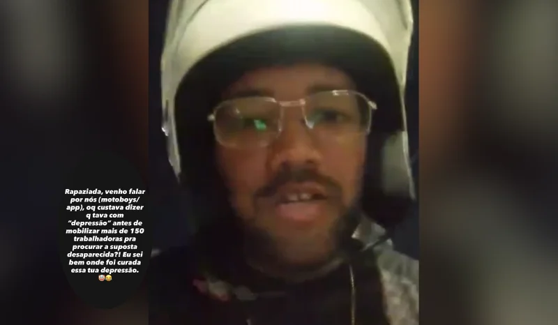 Desaparecimento de Motogirl em Manaus gera revolta entre motoboys após reaparecimento