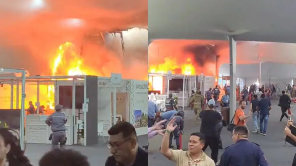 Incêndio na Zona Azul da COP 30 Gera Críticas à Falta de Alarme e Comunicação Durante Evacuação